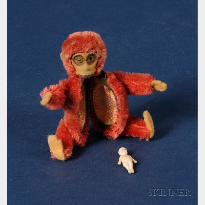 Schuco Red Mohair Monkey Perfume