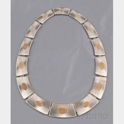 Sterling Silver and 18kt Gold Necklace, Buccellati