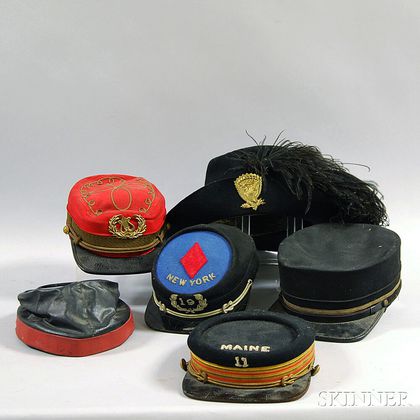 Group of Assorted Civil War Hats