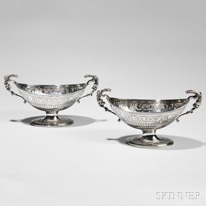 Two George III Sterling Silver Sauce Tureens
