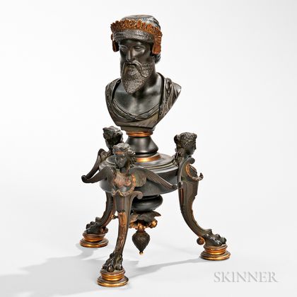 Grand Tour Patinated Bronze Bust Table Ornament
