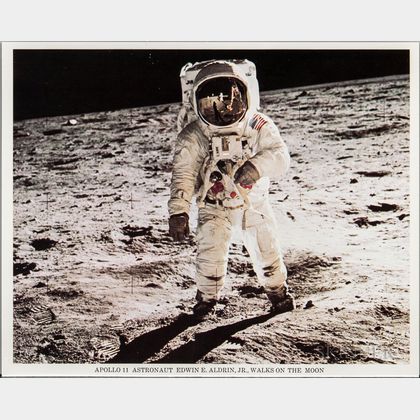 Apollo 11, Buzz Aldrin on the Surface of the Moon, the Visor Image, July 11, 1969.