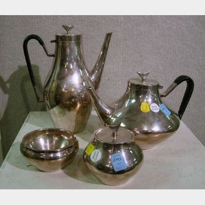 Four-Piece John Pripp Silver Plated Tea Set