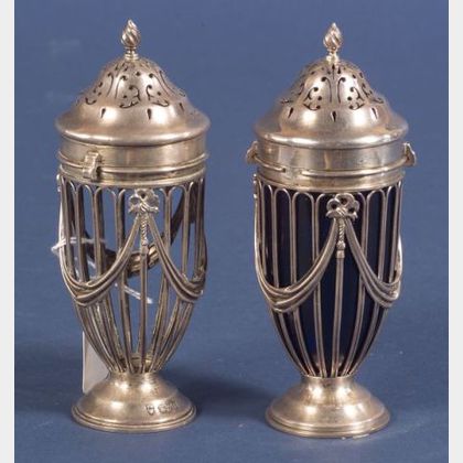 Pair of Edward VII Silver Sugar Shakers