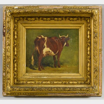 Anglo/American School, 19th Century Portrait of a Cow