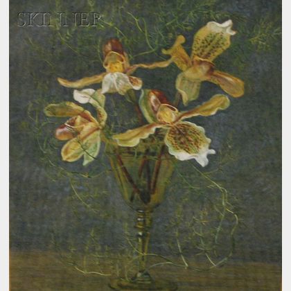 Ernestine Mills (British, 1871-1959) Orchids