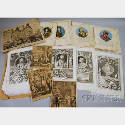 Eighty Assorted Mostly European 18th and 19th Century Prints