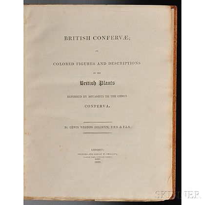 Dillwyn, Lewis Weston (1778-1855) British Confervae.