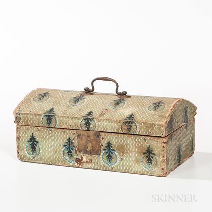 Small Wallpaper-covered Document Box