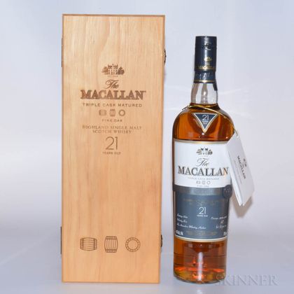 Macallan Fine Oak 21 Years Old, 1 750ml bottle (owc) 