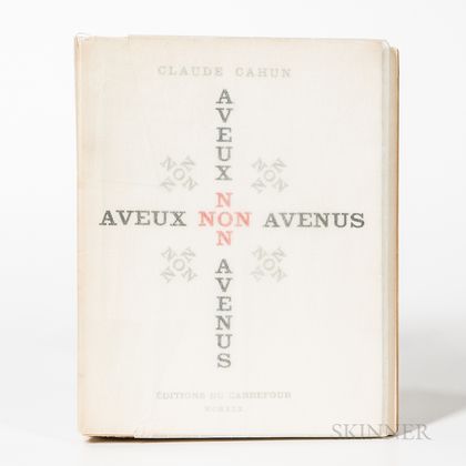 Cahun, Claude (1894-1954) A Veux Non Avenus.