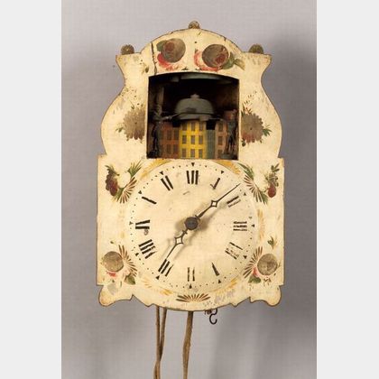 Continental Wag-on-Wall Automaton Clock