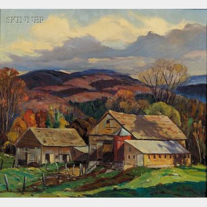 Otis Pierce Cook, Jr. (American, 1900-1980) Beebe River, New Hampshire