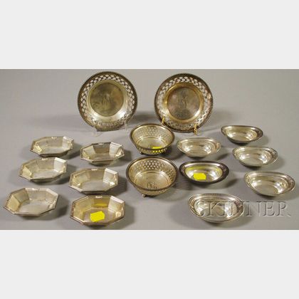 Group of Small Sterling Silver Dishes