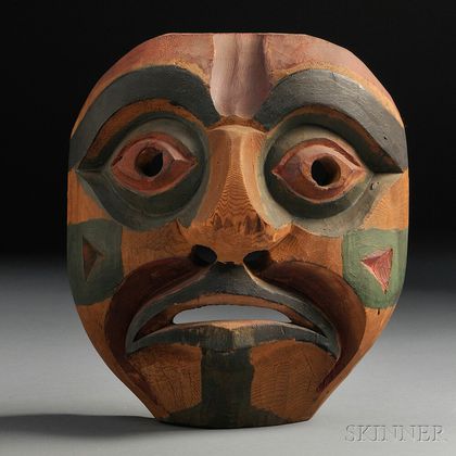 Sold at auction Bella Coola Carved and Painted Wood Mask Auction Number ...