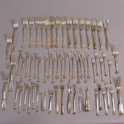 Group of Sterling Silver Forks