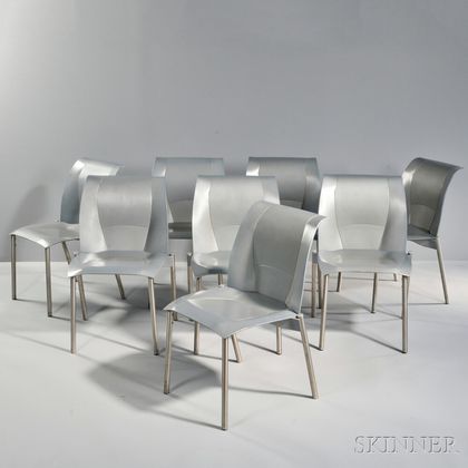 Eight Frank Gehry Fog Chairs 