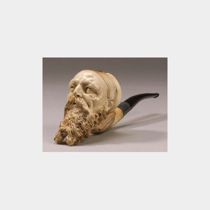 Meerschaum Pipe Carved with Bust of Nathan the Wise
