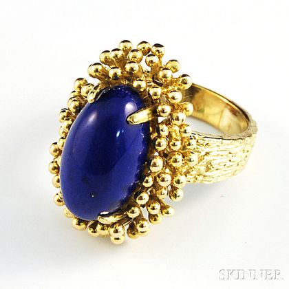18kt Gold and Lapis Lazuli Ring