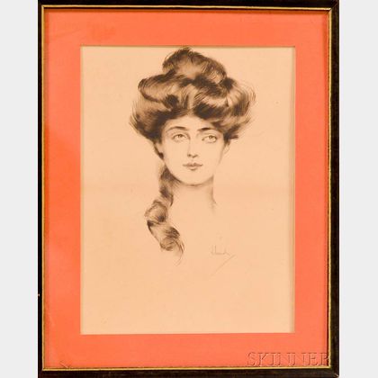 Otto J. Schneider (American, 1875-1946) Portrait of a Gibson-style Girl