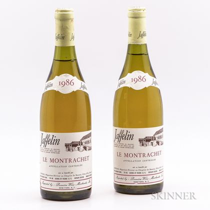 Jaffelin Montrachet 1986, 2 bottles 