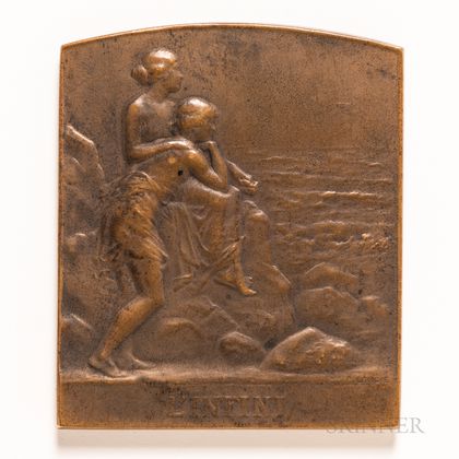 Miniature Bronze Pierre Lenoir Plaque