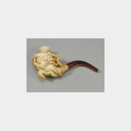 Meerschaum Pipe Carved with Female Nude