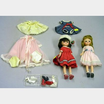 Two Betsy McCall Dolls and Clothing