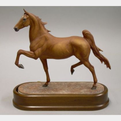 Royal Worcester Bone China Model of the American Saddle Horse