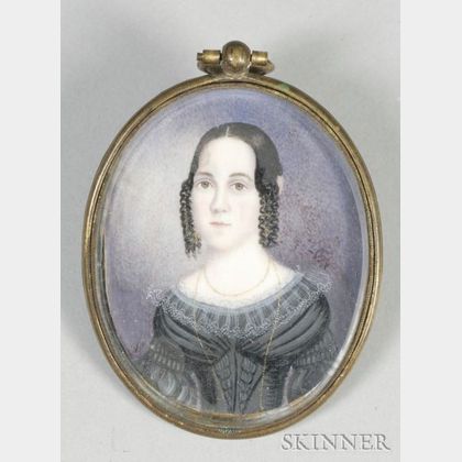 Portrait Miniature of a Young Lady, c. 1835
