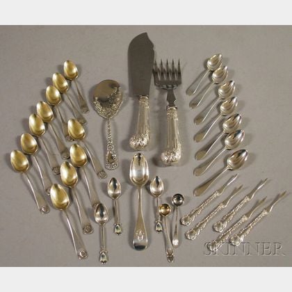 Assorted Group of Mostly American Sterling Flatware