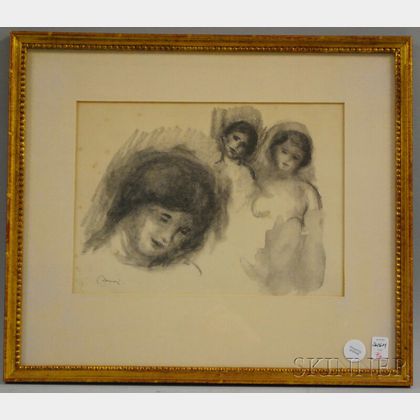After Pierre Auguste Renoir (French, 1841-1919) La Pierre au Trois Croquis