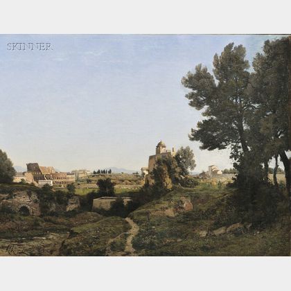 Henri-Joseph Harpignies (French, 1819-1916) An Extensive View of Rome