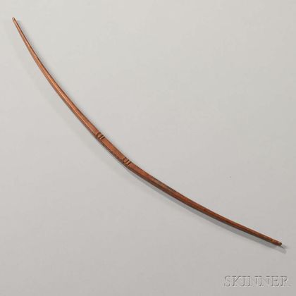 Abenaki Carved Wood Child's Bow