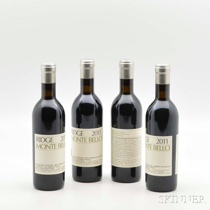 Ridge Monte Bello 2011, 4 demi bottles 