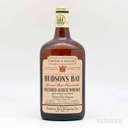 Hudsons Bay Special Best Procurable Blended Scotch Whisky, 1 4/5 quart bottle 