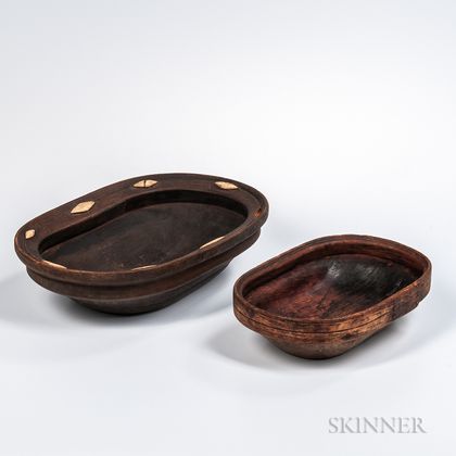 Two Eskimo Wood Bowls