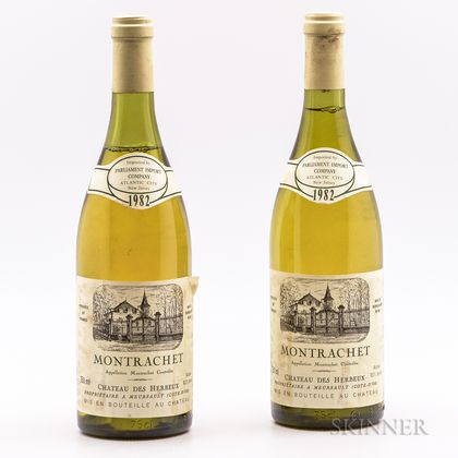 Chateau des Herbeux Montrachet 1982, 2 bottles 