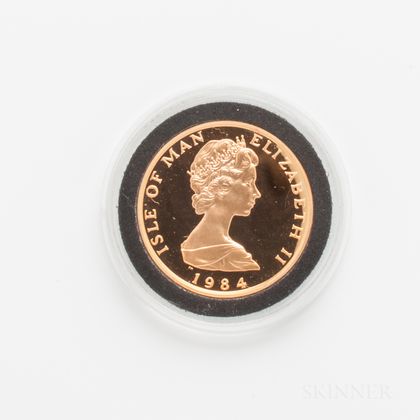 1984 Isle of Man Proof One-ounce Gold Angel. Estimate $1,000-1,200