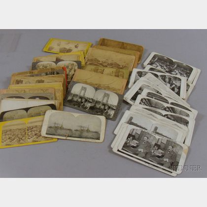 Collection of Late 19th Century and Early 20th Century Stereoview Cards