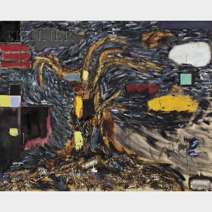 Joan Snyder (American, b. 1940) Paint/Tree