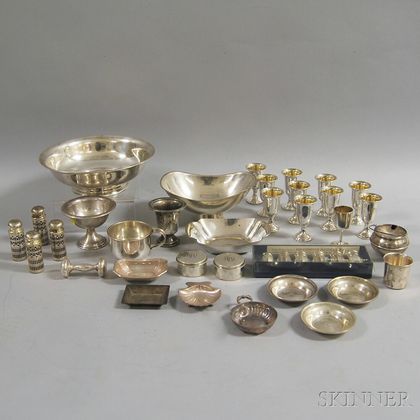 Group of Miscellaneous Sterling Silver Tableware