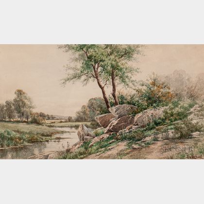 James David Smillie (American, 1833-1909) Summer Landscape