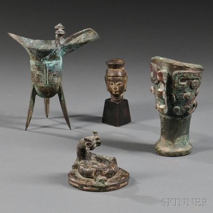 Four Archaic Bronze Items