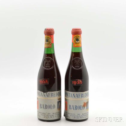 Fontanafredda Barolo 1958, 2 bottles 