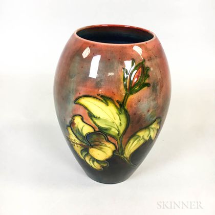 Moorcroft Pottery Hibiscus Vase
