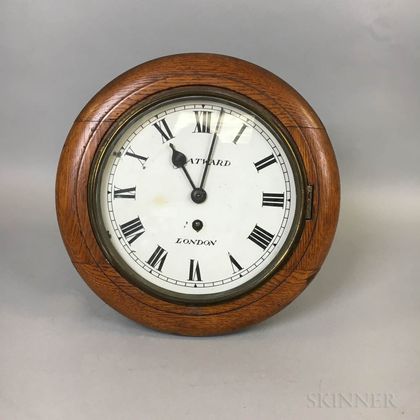 Gatward Oak-cased Wall Clock