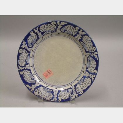 Dedham Pottery Turkey Pattern Plate