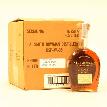 Abraham Bowman, 6 750ml bottles (oc) 