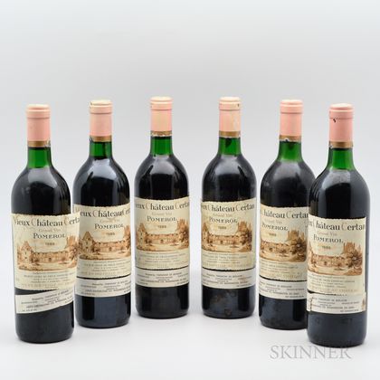 Vieux Chateau Certan 1989, 6 bottles 